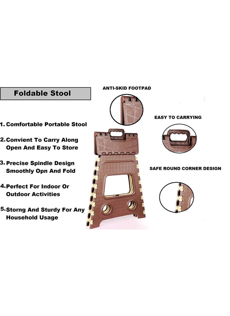 Generic DRUDRAYA Helpmate Foldable Stepping Stool Camping Garden Step Stool Kitchen Stool Traveling Folding Stool 18 Inch  - Image 4