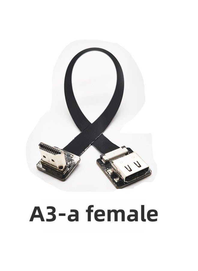 كاميرا Raspberry Pi PTZ لشاشة التلفزيون والكمبيوتر عالية الدقة كابل HDMI صغير 4K اختياري - اللون: A3-A طول الخط الأم: 60 سم