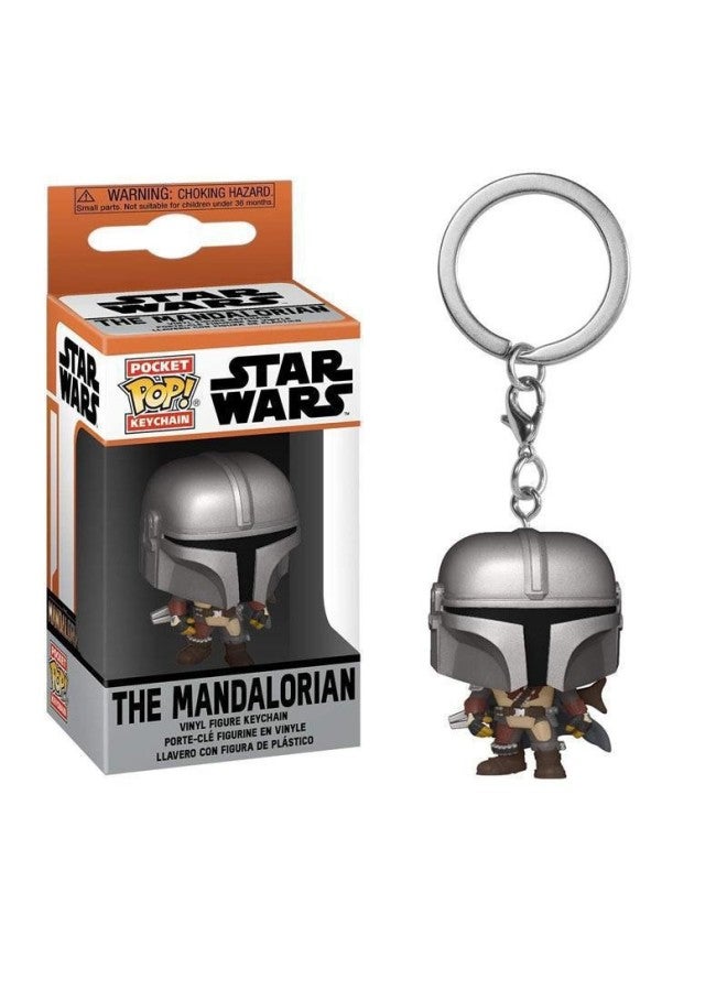 Cartoon Animation Key Chain Pendant Gift Shop Key Chain Large Complete Works-Color:Mandalorian Keychain  - Image 1