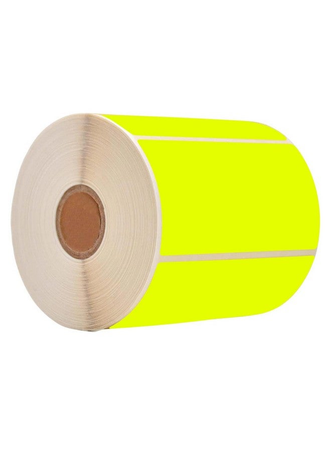 Well Tile Rectangular Yellow Color Coding Label Stickers 2 X 3 Inch Color-Code Labels Christmas Adhesive Colored Rectangle Label For Office School Supplies Write-On Surface 250 Labels - Image 1
