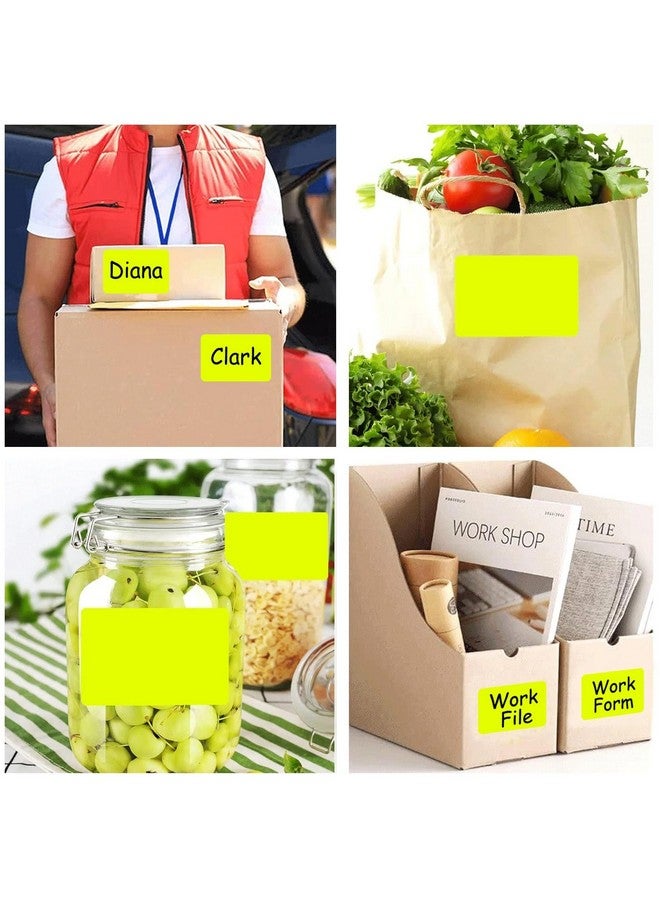 Well Tile Rectangular Yellow Color Coding Label Stickers 2 X 3 Inch Color-Code Labels Christmas Adhesive Colored Rectangle Label For Office School Supplies Write-On Surface 250 Labels - Image 5