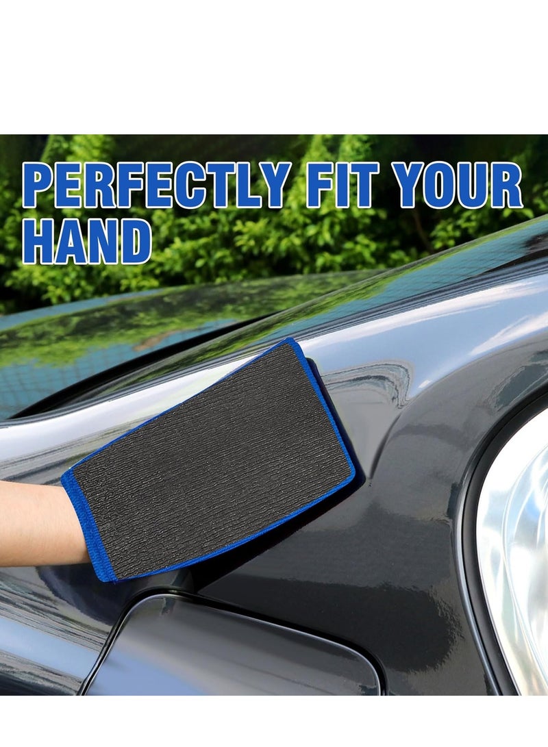 HALAMODO 1 Pack Clay Mitt and Bar, Medium Grade Bundle With Blue Clay Towel for Car Cleaning and Polishing - Image 3