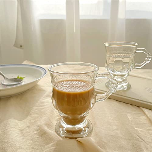 bellemax 160ML Premium Glass Tea and Coffee Cup Glass Mug, Transparent,Glass Cups Set for Milk Cup, Hot/Cold Drinks Cups, Herbal Tea, Green Tea, Lemon Tea Cup Set of (6) - Image 3