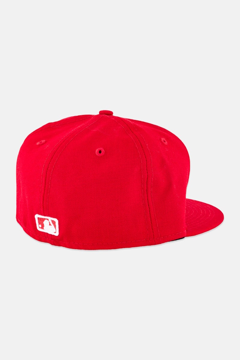 New Era x MLB Men Boston Red Sox Fitted Cap, Red - Image 2