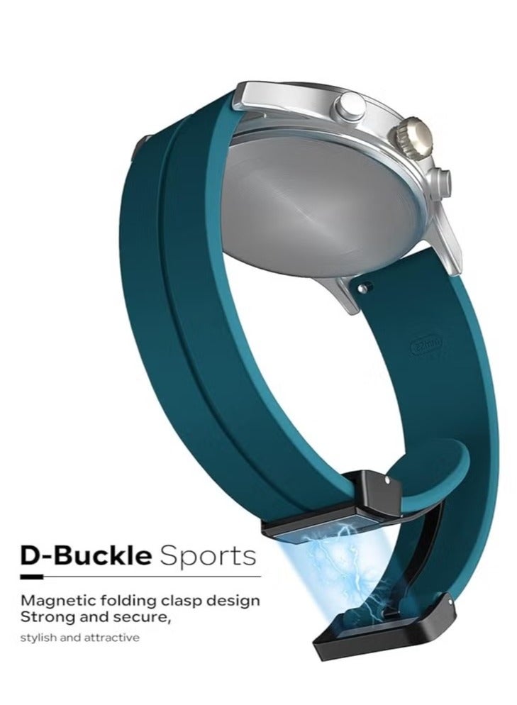 MIGOFAST Magnetic Watch Band 16mm 18mm 19mm 20mm 22mm Soft Silicone Sport Watch Band for Men Women - Image 2