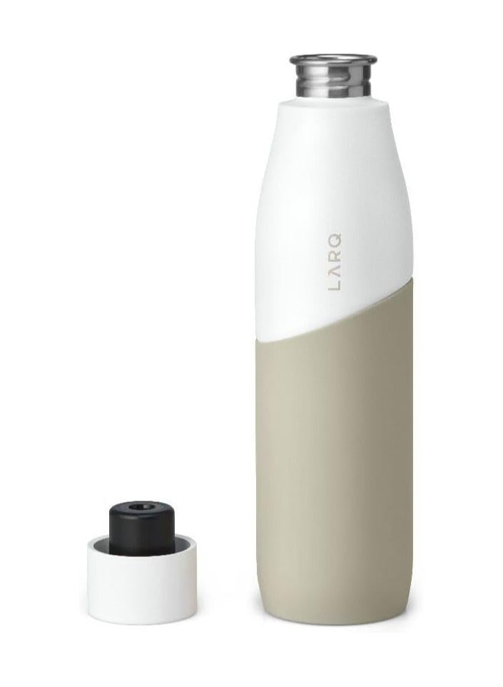 LARQ زجاجة مياه لارك ذاتية التنظيف - إصدار حركة تيرا أبيض / كثيب 710 مل - غير معزولة - Image 3