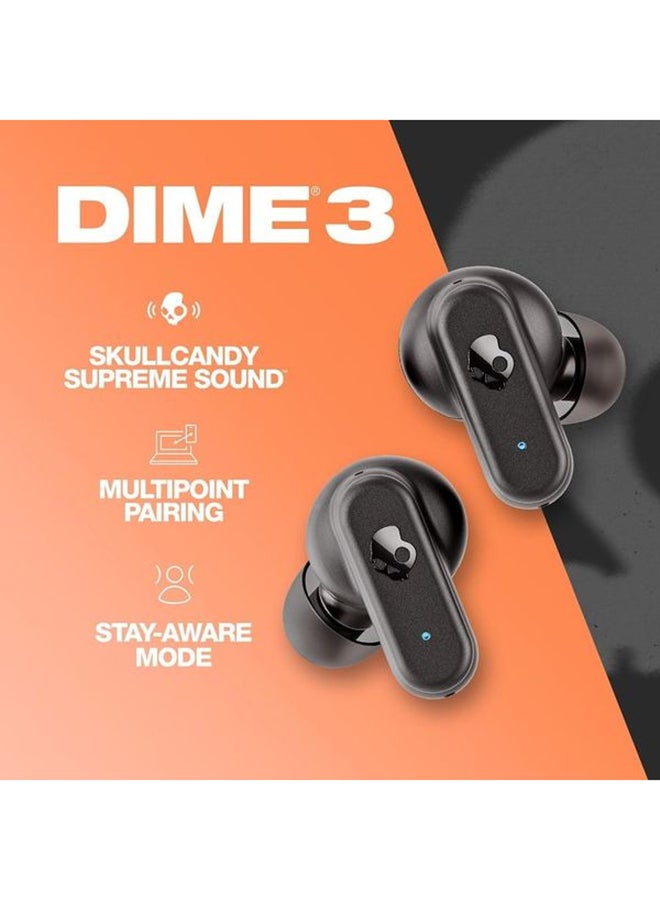 Skullcandy Dime 3 In-Ear Wireless Earbuds, 20Hr Battery, Microphone, Works With iPhone Android And Bluetooth Devices True Black - Image 2