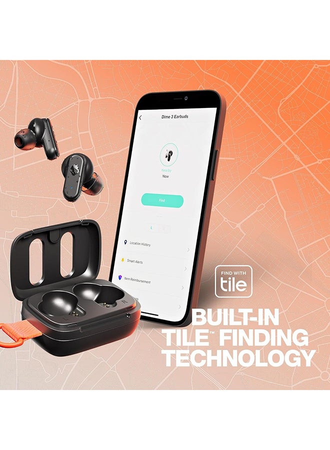 Skullcandy Dime 3 In-Ear Wireless Earbuds, 20Hr Battery, Microphone, Works With iPhone Android And Bluetooth Devices True Black - Image 5