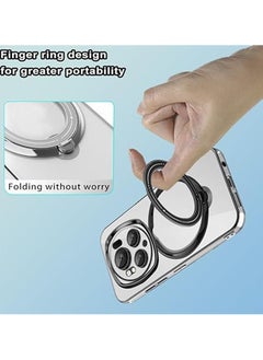 General Clear Case for Honor Magic 6 Pro (2024),Magnetic Electroplated Phone Protective Case with All-inclusive Lens Protection & Ring Stand,Compatible with Car Mount & Wireless Charging  - Image 5