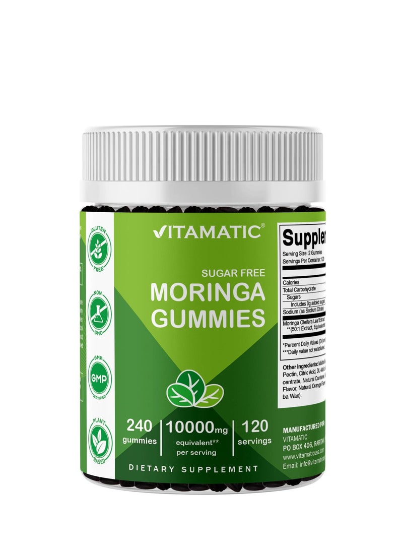 فيتاماتيك حلوى المورينجا، خالية من السكر، 240 حلوى (5000 ملغ لكل حلوى)