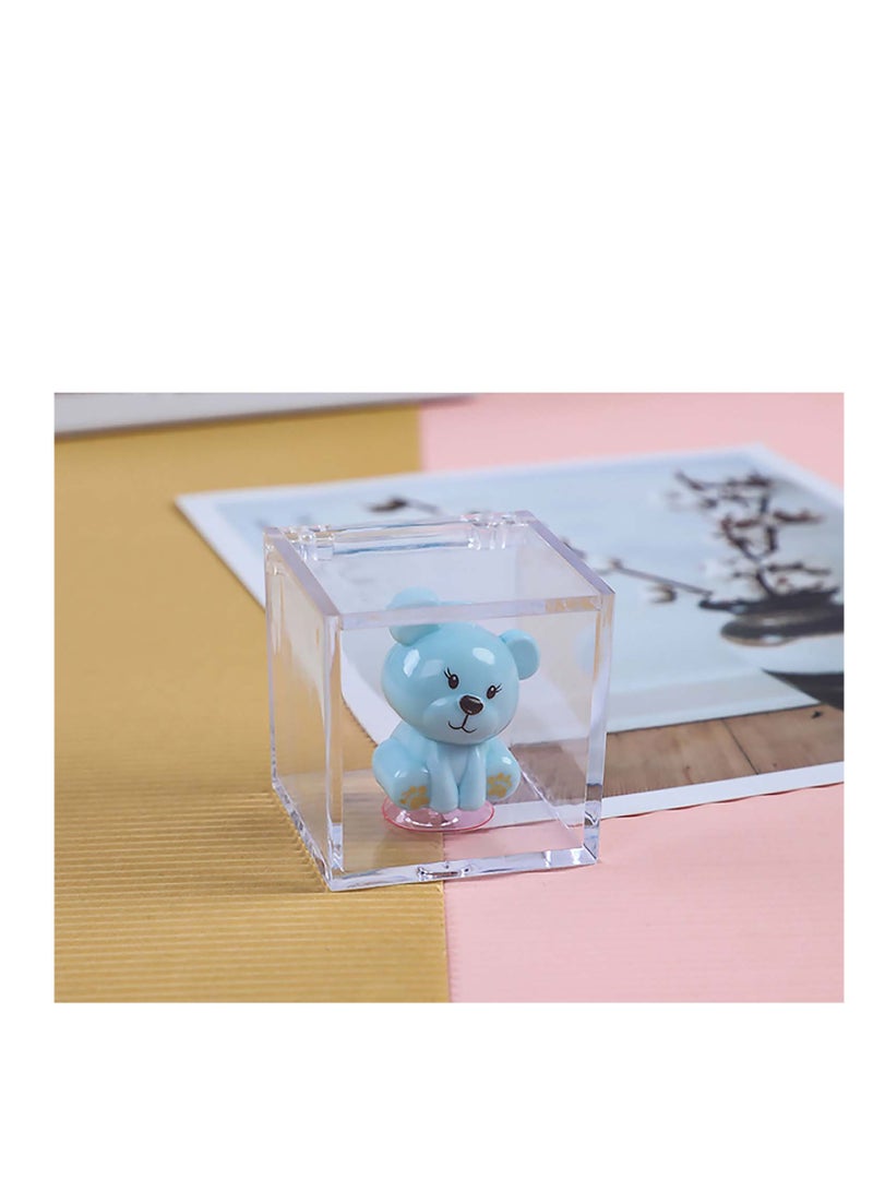 سيوسي صناديق الاكريليك ، الخرز البلاستيك الشفاف للتخزين ، متعددة الأغراض ، وتستخدم لجمع البنود الصغيرة ، والحرف اليدوية ، وقطع لعبة ، مكتب أو المجوهرات المنزلية ، وعرض في أي غرفة - Image 4