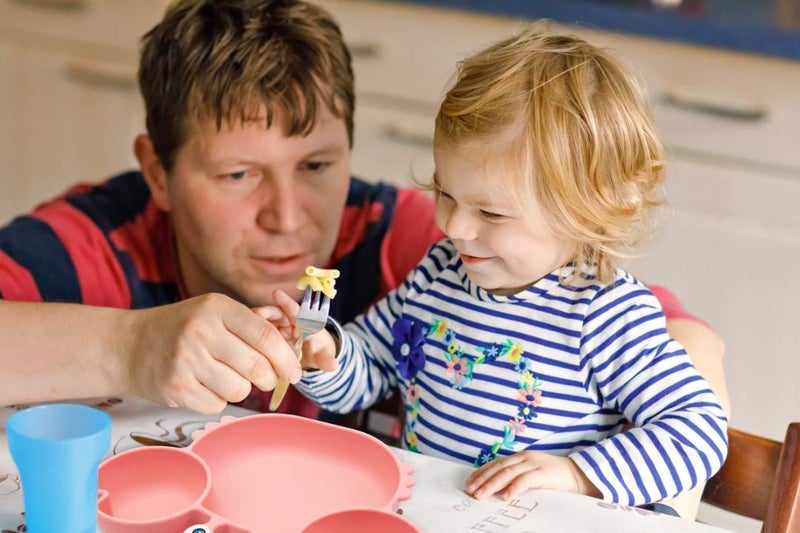 Linowos Silicone Suction Plate for Toddlers - Self Feeding Training Divided Plate Dish and Bowl for Baby and Toddler, Fits for Most Highchairs Trays, BPA Free Microwave Dishwasher Safe - Image 5