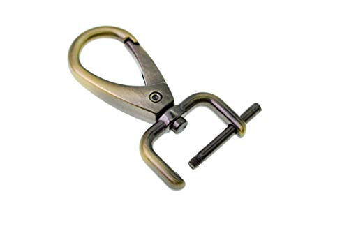 Bobeey 4pcs 51x27mm Swivel Snap Hooks Purses Clasps with Screw Bar for 1 1/2'' Width Webbing&Leather Strap,Easy to Replace Lobster Clasps,Jewelry Clasps,BBC31 (38,Bronze) - Image 2