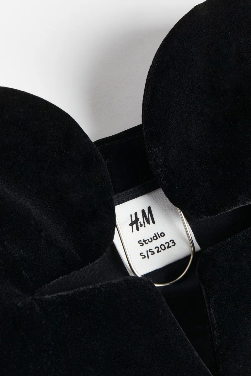 H&M Velvet bustier
