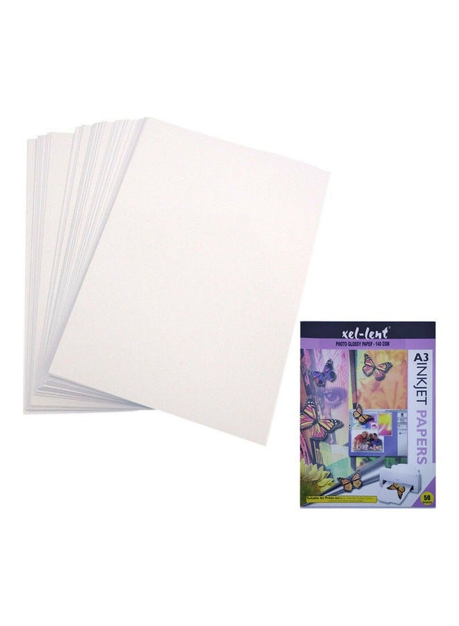 Generic 50-Piece A3 Glossy Photo Paper  - Image 2