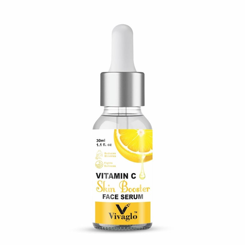 VIVAGLO Vitamin C Face Serum 10 Skin Brightening Blemish Pore Care Lightweight Formula for All Skin Types Daily Use For Men Women 30ml Pack of 1 - Image 1