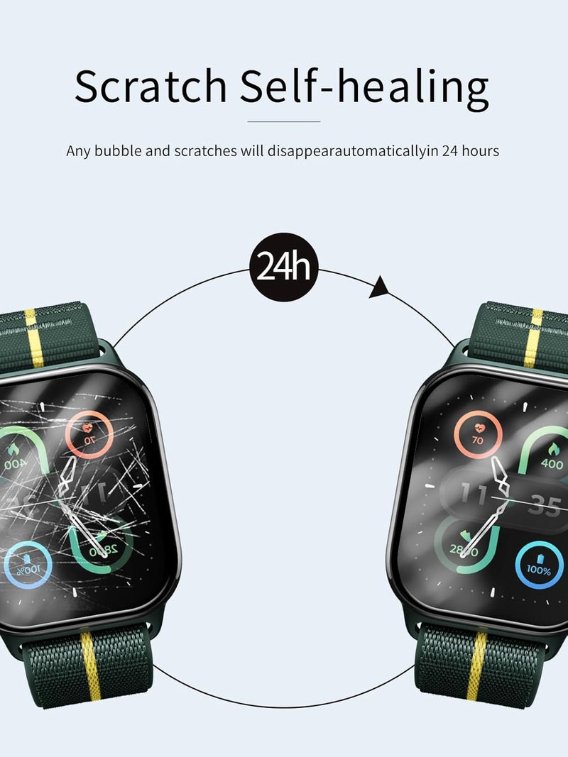 WUNIAK [3 Pack] for Motorola Moto Watch Fit, PMMA Film &3D Curved Edge& &Full Coverage&Anti-Scratch& Bubble Free&Case Friendly for Motorola . - Image 2