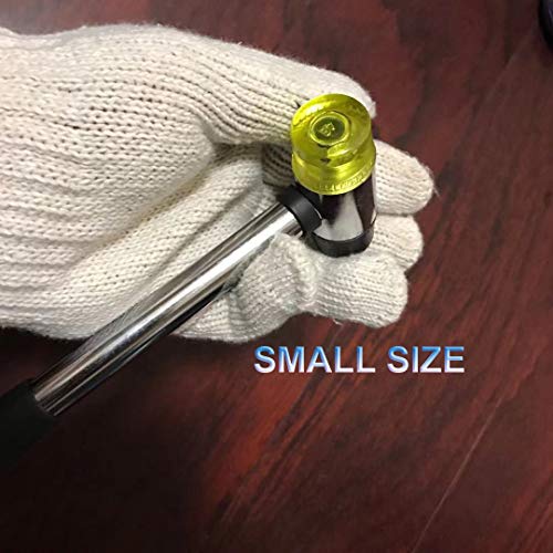 MIKMAYTOO Small Plastic and Rubber Hammer with 2 Head Tip for Jewelers Kid or women Double-Faced Rubber Soft Head Hammer for Jewelry Leather Wood Usage or Light Tapping Work Lightweight (1, Small) - Image 4
