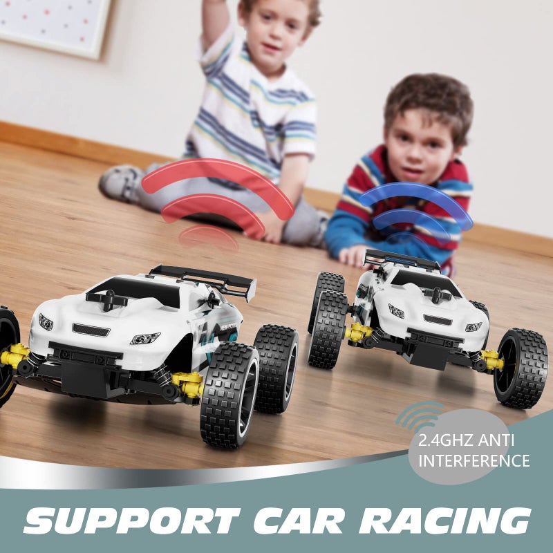 Tecnock RC Cars Remote Control Car for Kids, 1:18 Scale 20 KM/H 2WD Offroad Buggy, 2.4GHz RC Racing Car with USB-C Easy Charging & 50 Mins Playtime, Toys Gifts for Boys & Girls - Image 4