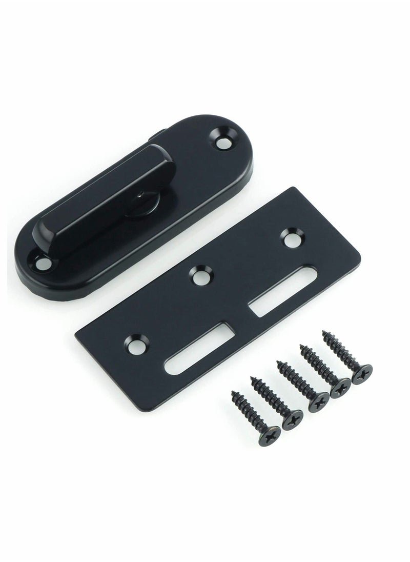 Generic Stainless Steel Lock, Catch Gate Latches, Heavy Duty Bolt Latch Buckles, for Kitchen Bathroom Moving Sliding Door Windows Bran Doors, Black Finish  - Image 5