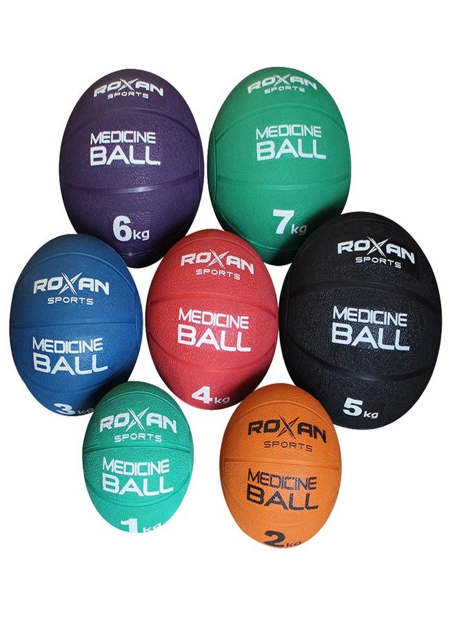 ROXAN Rubber Medicine Ball 3 kg Without Handle, Abs Maker Medicine Ball, Best Exercise Medicine Ball, Perfect Grip Medicine Ball for Gym Exercise - Image 4