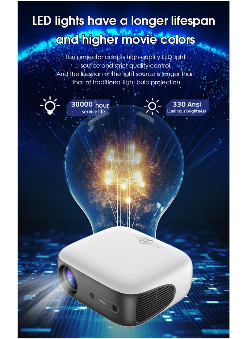 Mi VAZA - LCD Projector - 330 ANSI Lumen - Auto Focus - Auto Screen Alignment - Auto Obstacle Avoidance - Support 4K - Android 11 - Portable Mobile Home Theater - Suitable for Games, Office, Movies - Image 1