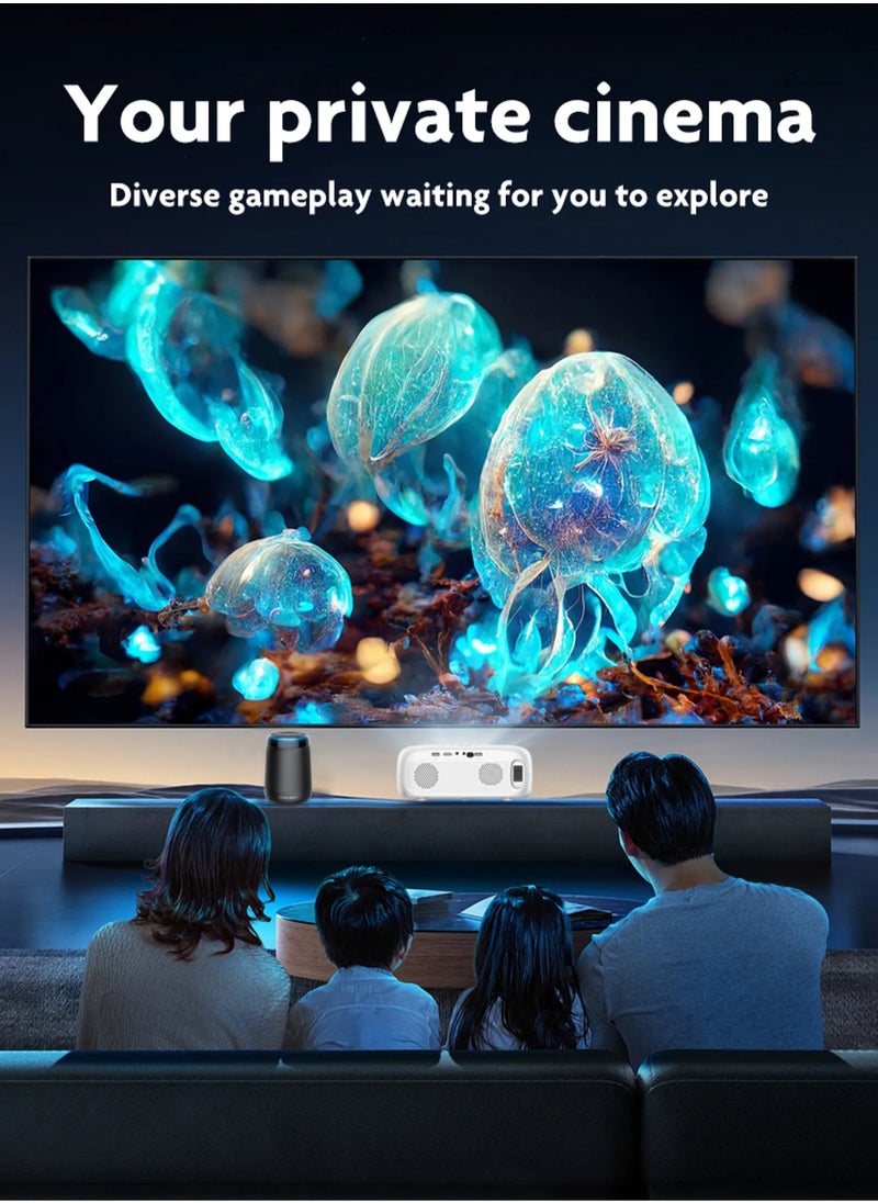 Mi VAZA - LCD Projector - 330 ANSI Lumen - Auto Focus - Auto Screen Alignment - Auto Obstacle Avoidance - Support 4K - Android 11 - Portable Mobile Home Theater - Suitable for Games, Office, Movies - Image 1
