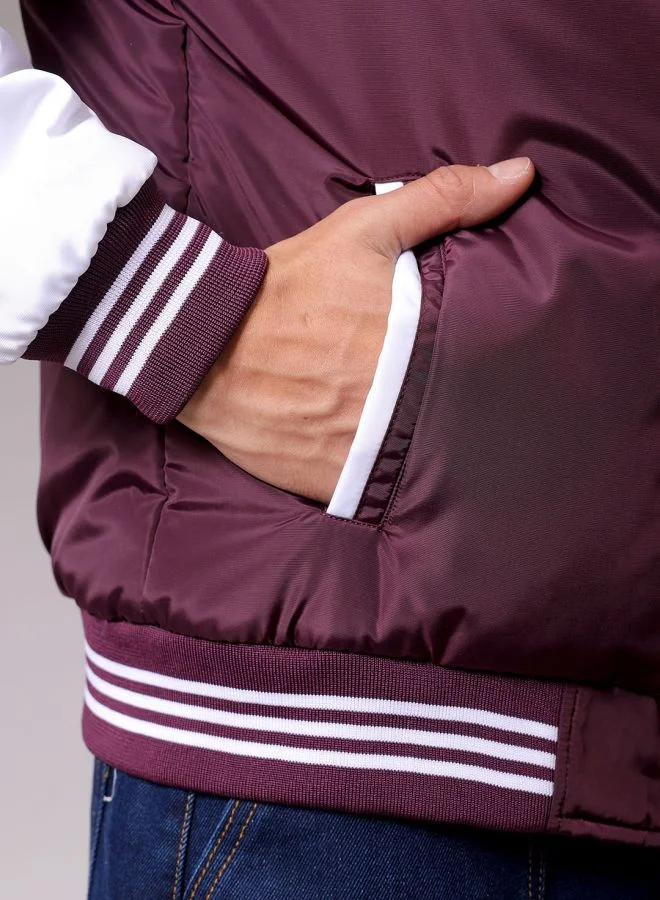 The Indian Garage Co Men Slim Fit Colourblocked Puffer Jackets