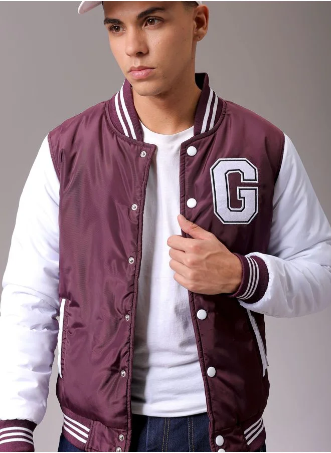 شركة المرآب الهندية Men Slim Fit Colourblocked Puffer Jackets