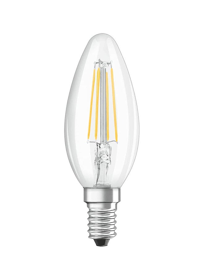 OSRAM 10-Piece E14 Filament 2700K 4W Classic B 40 Clear Light Non Dimmable LED Bulb Warm White - Image 2