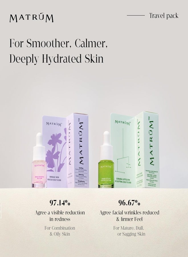 MATRÚM Mini Face Serum Duo | Travel Skincare Sets – 2 x Mini Serums for Soothing, Barrier Repair, Firming & Brightening |Skin Care Sets For All Skin Types - Image 2