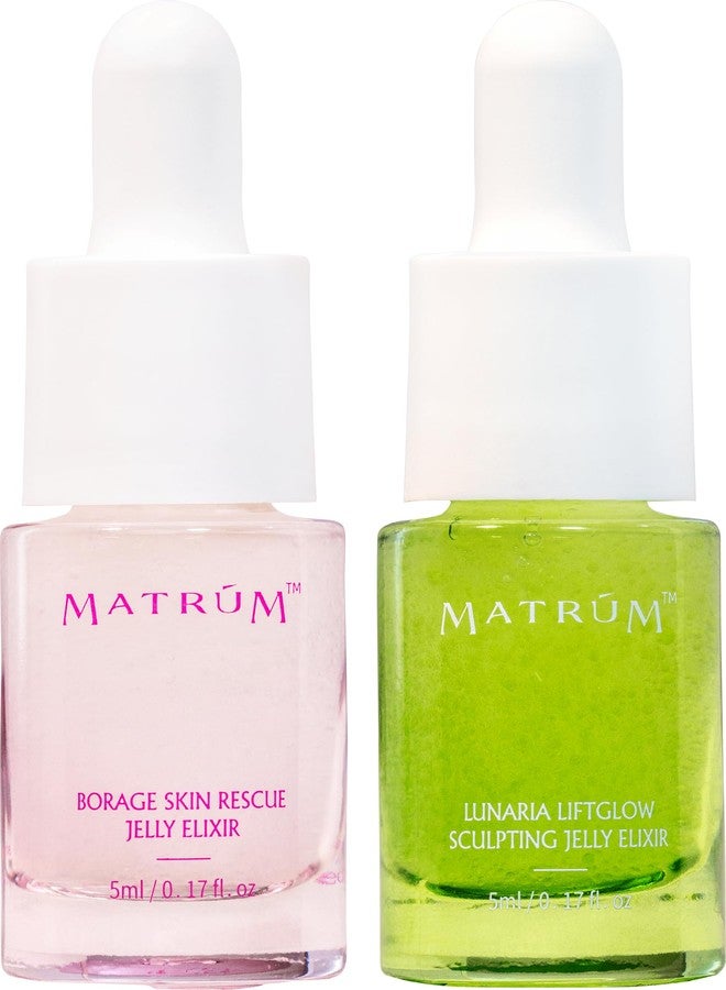 MATRÚM Mini Face Serum Duo | Travel Skincare Sets – 2 x Mini Serums for Soothing, Barrier Repair, Firming & Brightening |Skin Care Sets For All Skin Types - Image 1