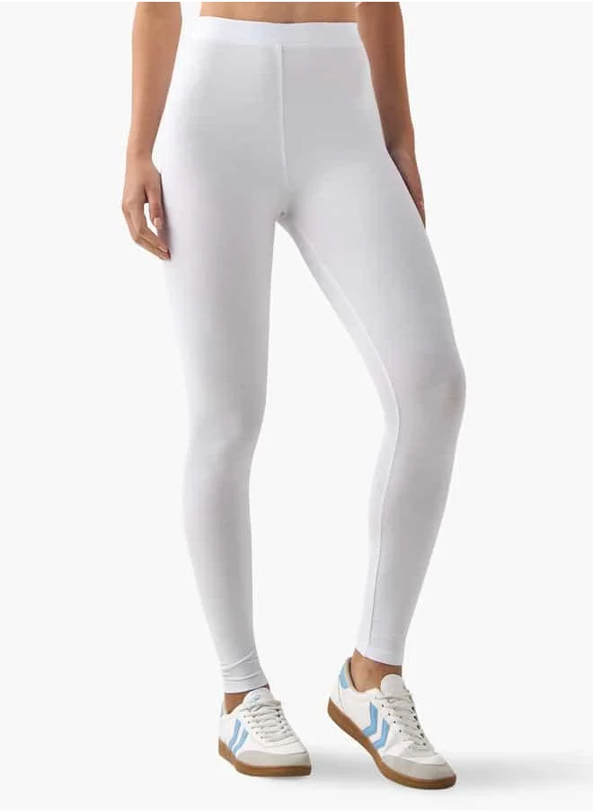 FAV Set of 2 - Regular Fit Leggings with Elasticated Waistband