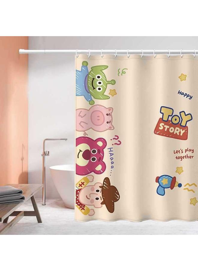 Bluejw Windproof Cotton Winter Bath Cover Genuine Shower Curtain Waterproof Toy Story Insulation Authorized Bath Door Curtain Toilet - Image 1