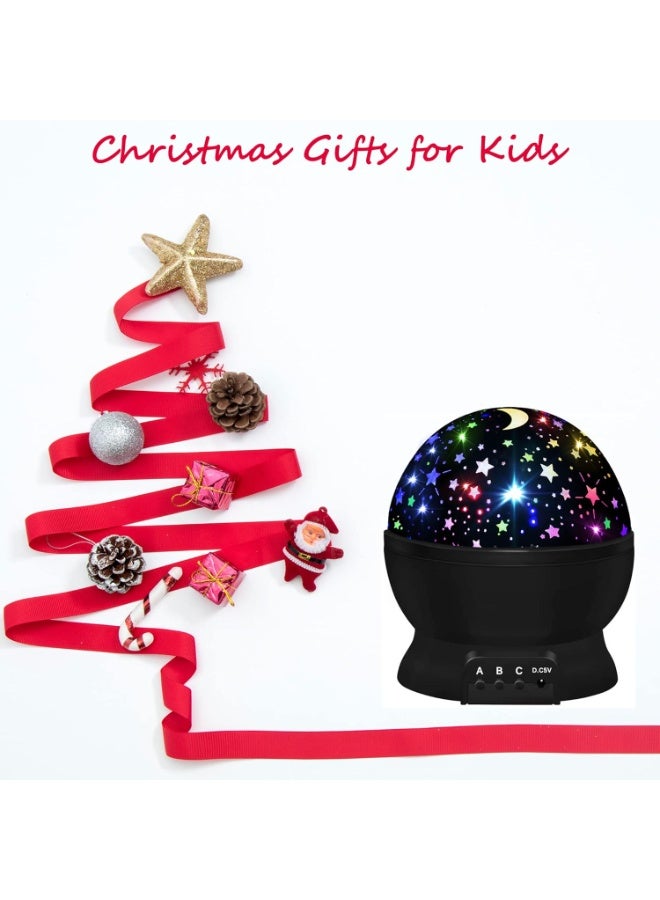 HONGID Night Light for Kids,Boys Toys for 3 4 5 6 7 8 Year Old Boys,Star Projector 360 Degree Rotation - 4 LED Bulbs 16 Light Color Changing with USB Cable,Lamp Ceiling Lights for Kids Bedroom - Image 1
