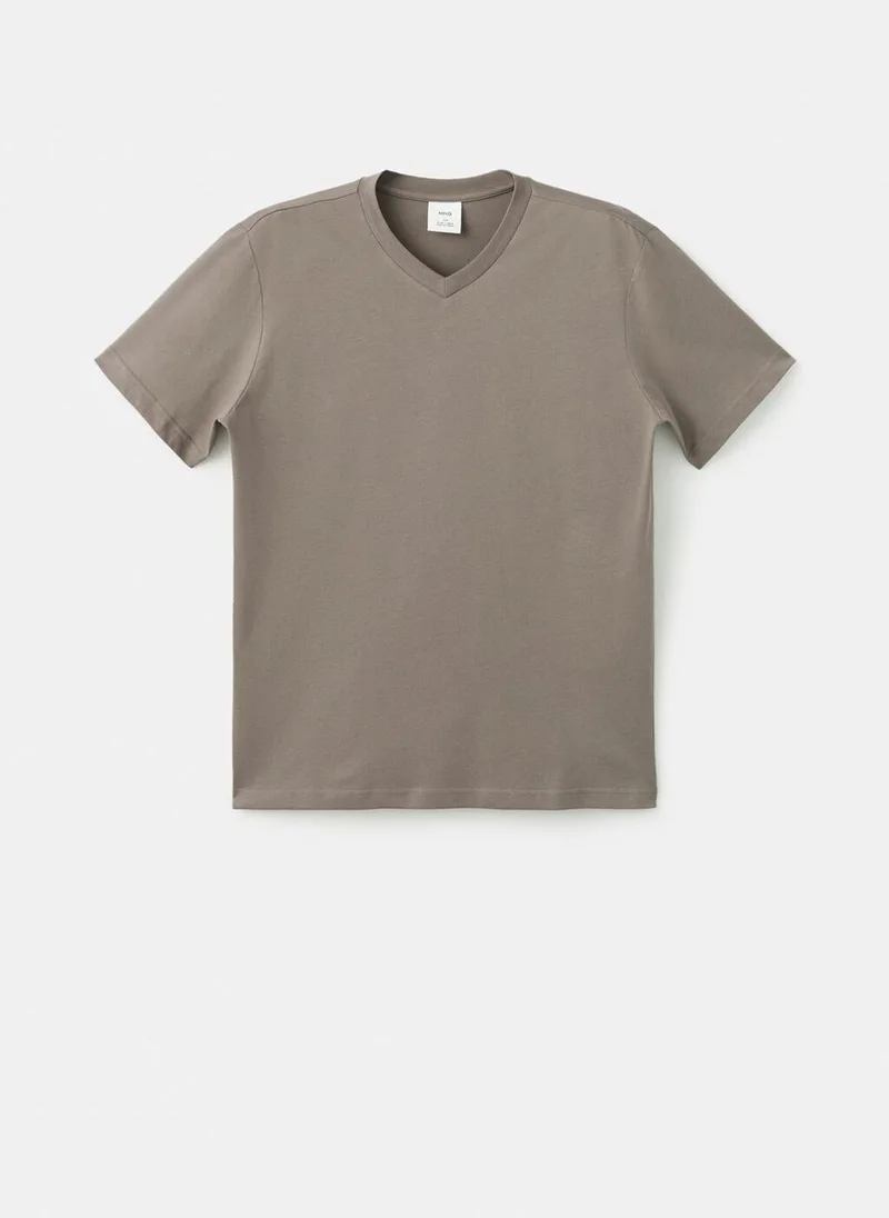 Mango Man  V-neck T-shirt for Men | Best Price UAE