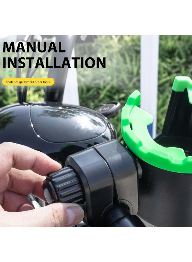 Miila Spain 2-In-1 Universal Cup Holder With Phone Holder, Anti-Slip Pad And Adjustable Holder - Orange - Image 3