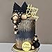 DRWATE 25 PCS Acrylic Happy Birthday Cake Toppers Numbers 09 Crown Cake Topper Ball Shaped Cake Insert Toppers Birthday Cake Decorations Style 2 - Image 3