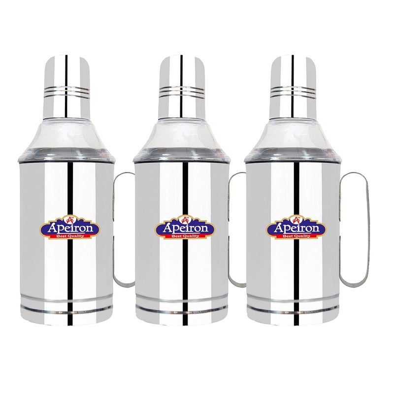 Apeiron Stainless Steel Nozzle Oil Dispenser with Handle (750ml Pack of 3) - Image 5