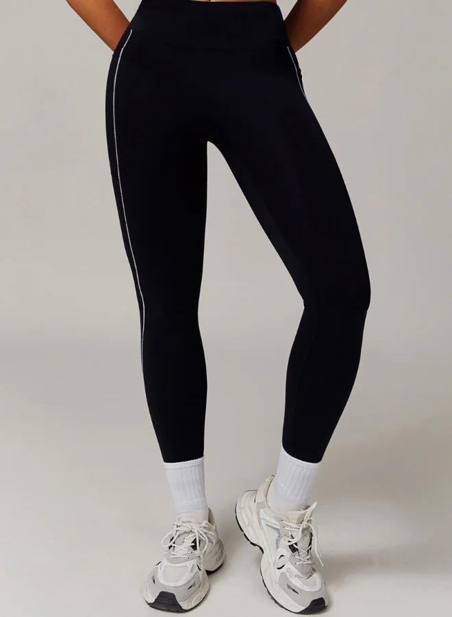 KAWN.YOGA Womens High Waist Contour Workout sport Leggings Yoga Pants Tummy Control Running Pants With Pockets