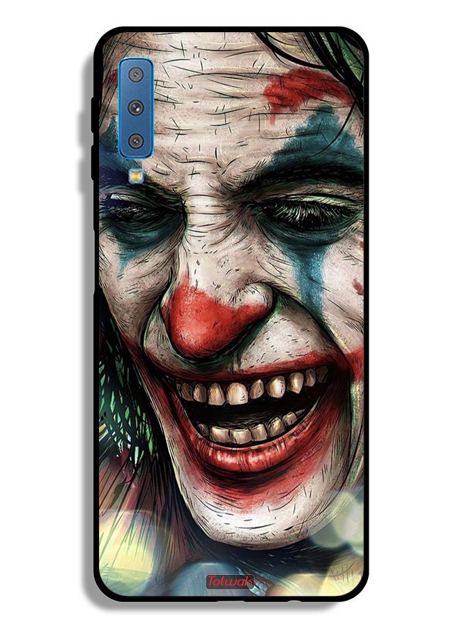 Tolwak Samsung Galaxy A7 (2018) Protective Case Cover Joker Laughing Face - Image 1