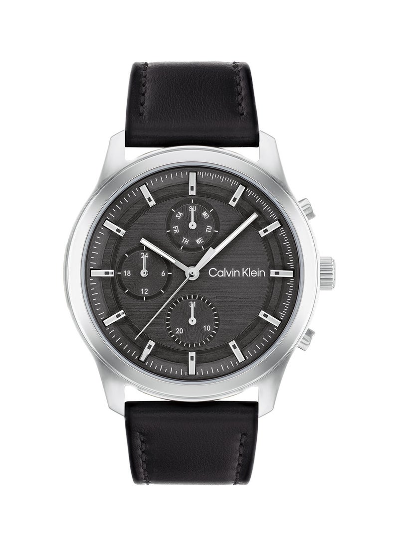 CALVIN KLEIN - Sport Multi-Function Men'S Leather Watch - 25200211 - Image 1