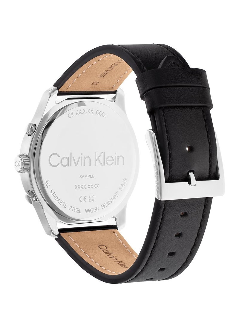CALVIN KLEIN - Sport Multi-Function Men'S Leather Watch - 25200211 - Image 1