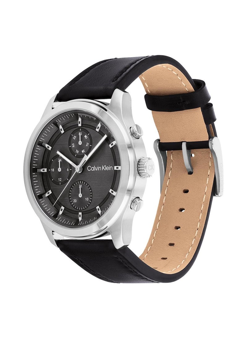 CALVIN KLEIN - Sport Multi-Function Men'S Leather Watch - 25200211 - Image 1