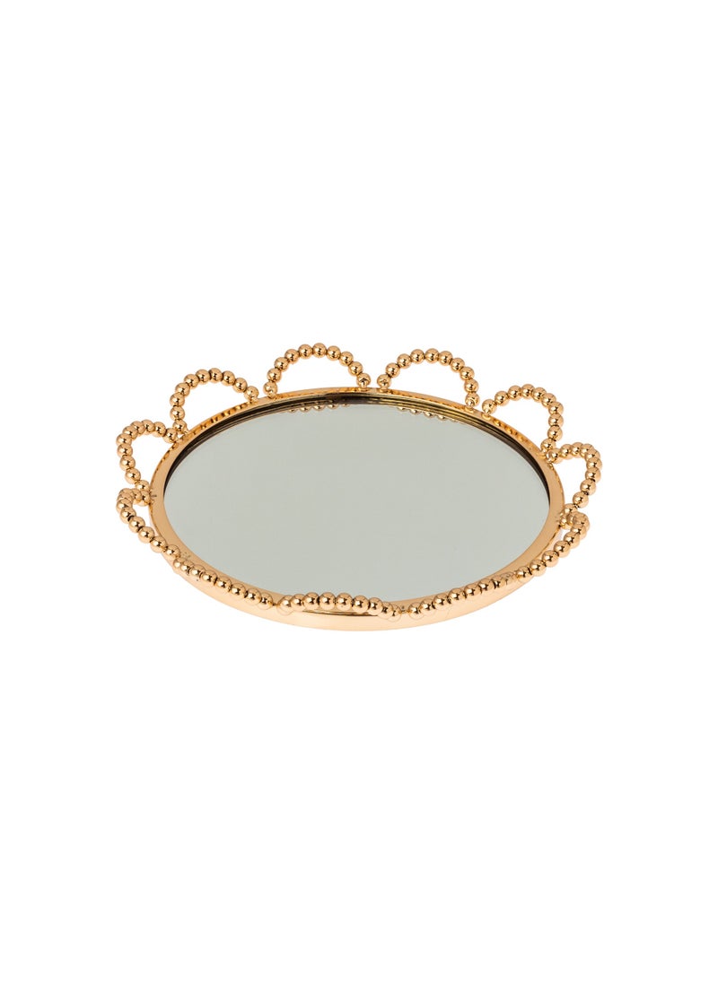 Dania Gold metal top with mirror floor, elegant design  - Image 1
