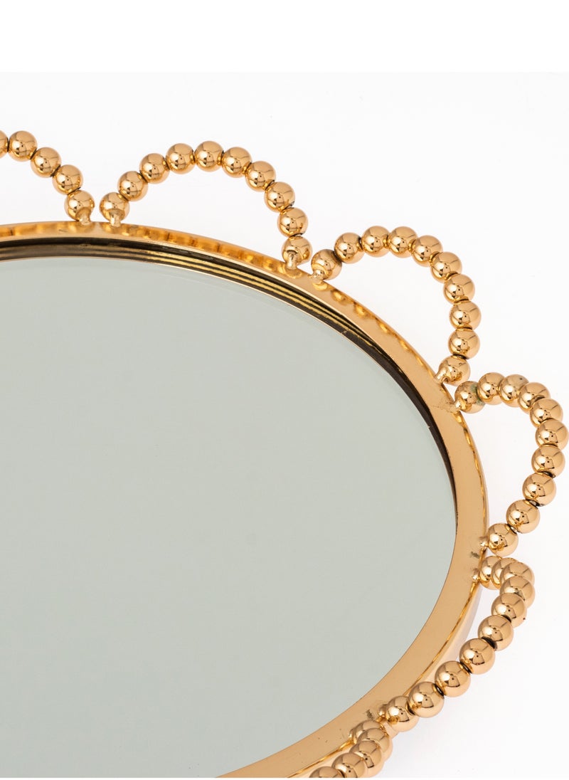 Dania Gold metal top with mirror floor, elegant design  - Image 2