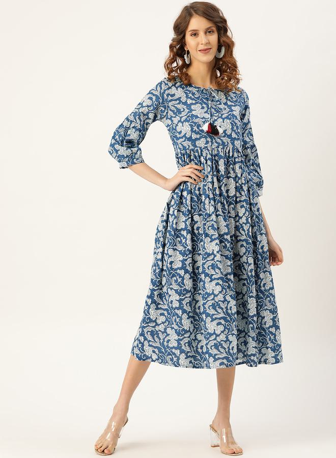 SASSAFRAS Floral Print Dress  - Image 1