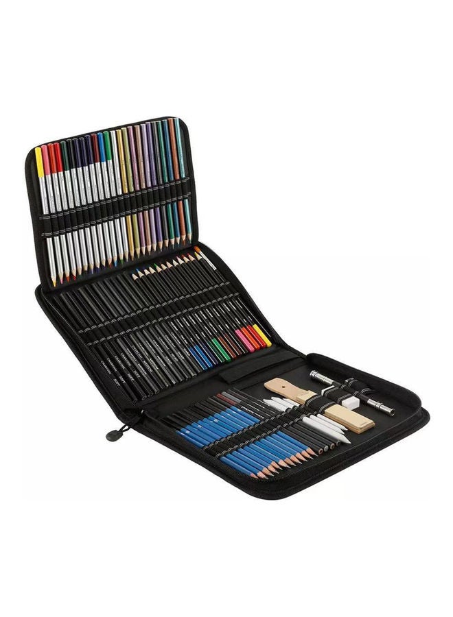 72 Piece Professional Drawing Pencils Set with Multiple Colors - Image 1