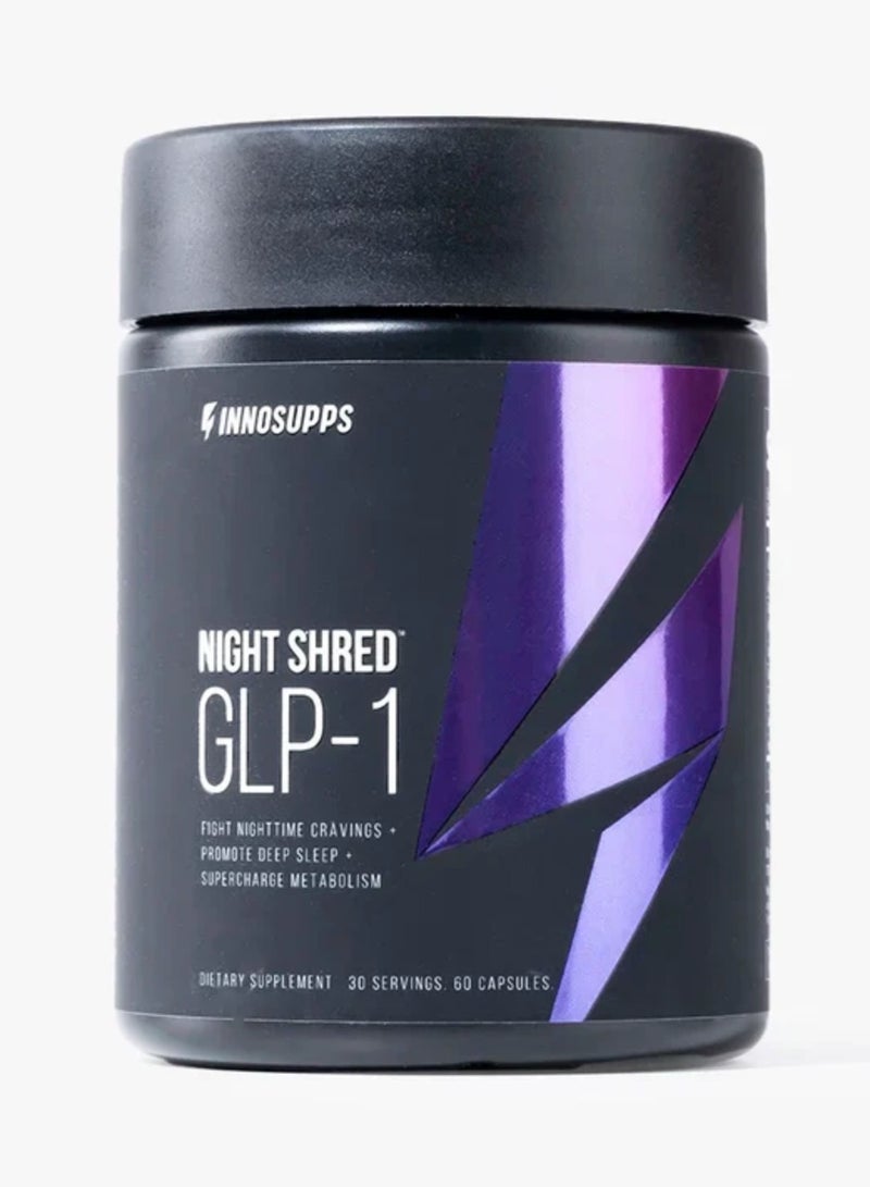 INNOSUPPS Night Shred GLP | Nighttime Fat-Burner + Sleep Support - 60 Capsules