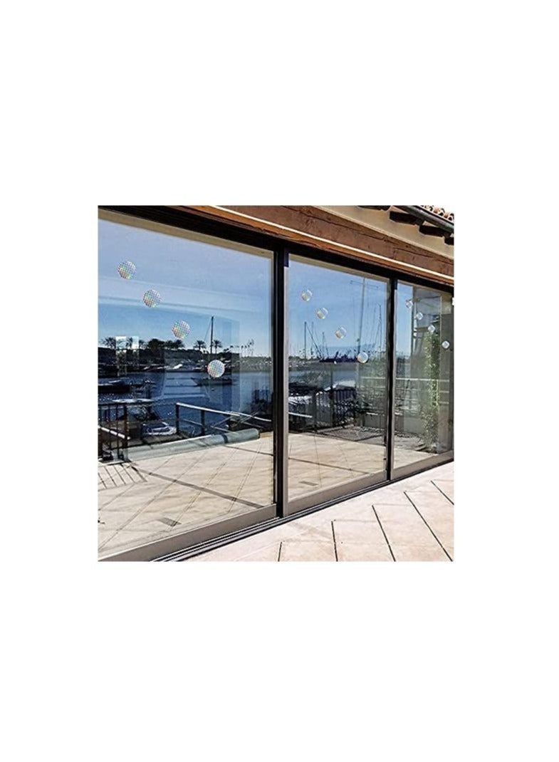 Captaintech 40 Pieces Bird Collision Stickers for Window,Anti-Collision Alert Stickers Alert Window Clings Prevent Birds from Hitting Windows - Image 4